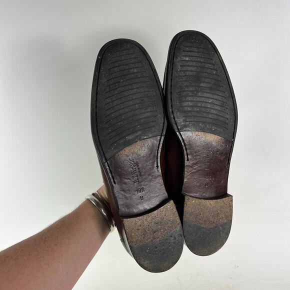 E.T. Wright Moccasins Mens 10.5 Brown Leather Lace Up Low Top Moc Toe Boat Shoes main image 8